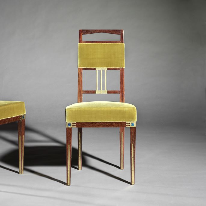 Gustave Serrurier-Bovy - Pair of side chairs &#39;Saint-Saens&#39; | MasterArt